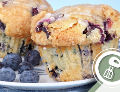 Blauwe bessen muffin